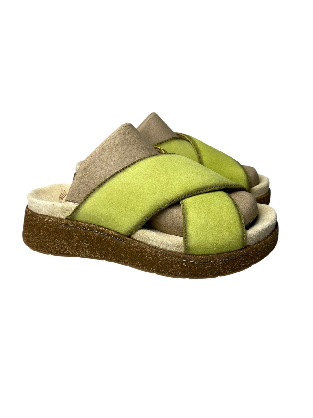 Dansko NIB Bridgette Burnished Suede Green/Brown Sandals Size 39/40 (9/10 avail)